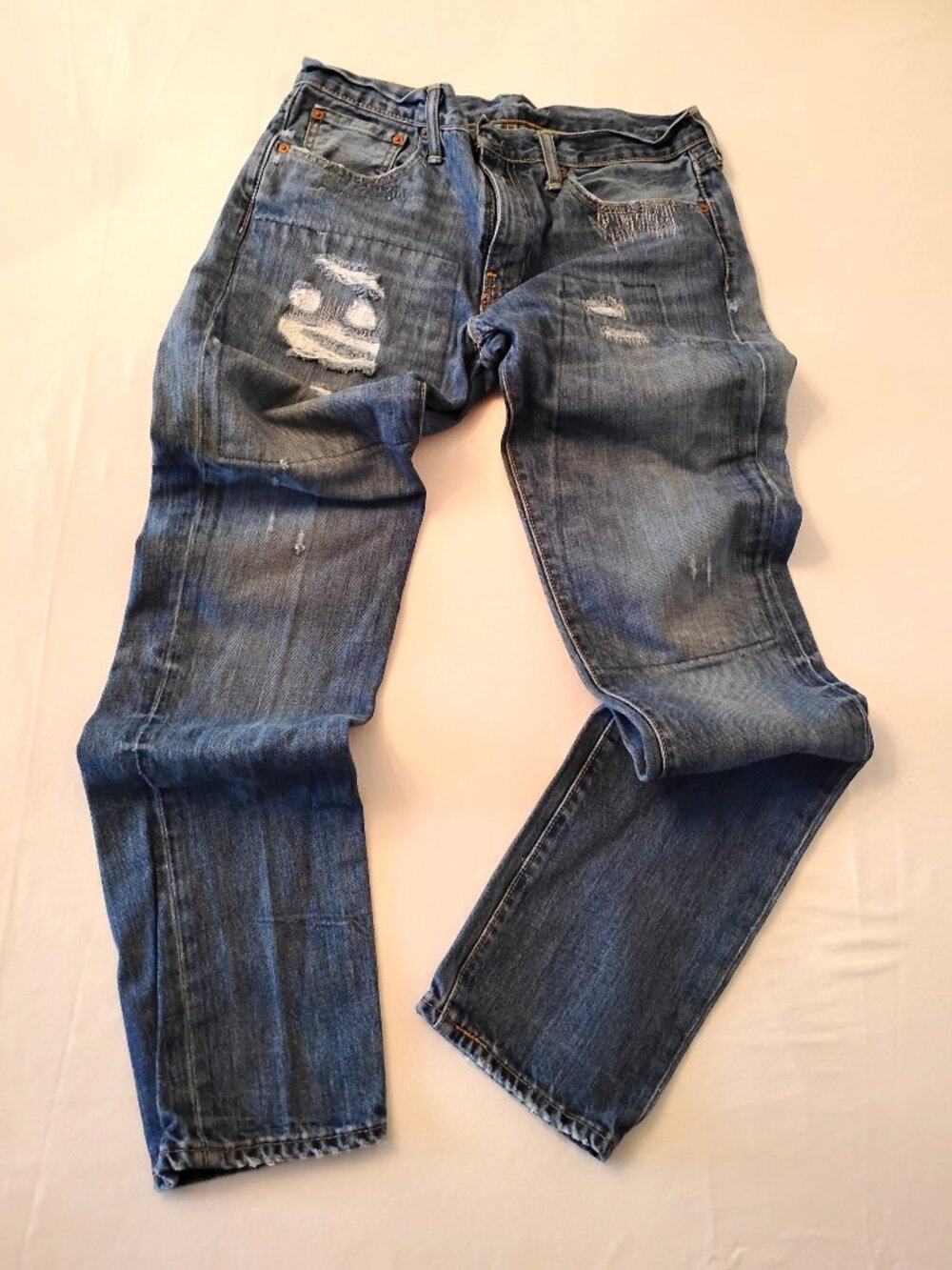 Levi’s 511 Reworked Distressed Patched Jeans Men’s 32x34
